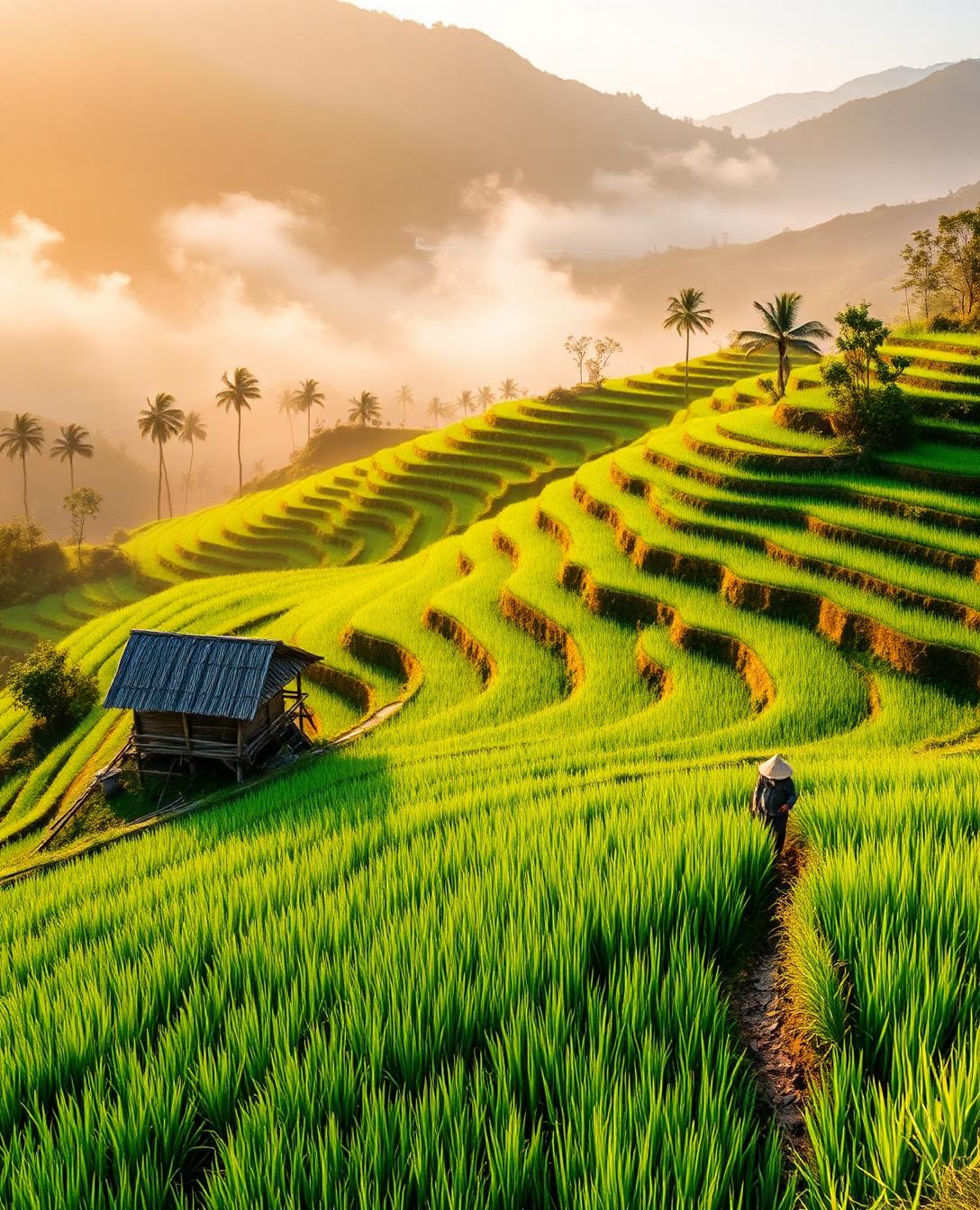 Rice Terrace Walk at Tegallalang