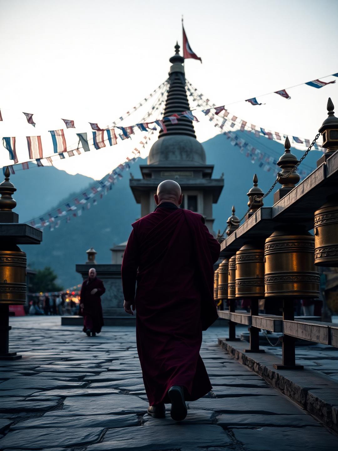 Dawn Kora with the Lama